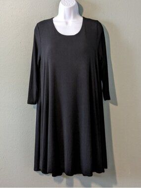 Karen Kane Fit & Flare Jersey Knit Dress Black Size M